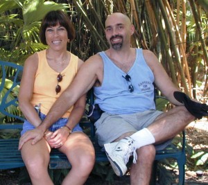 46 Tom and Mel on bench 3