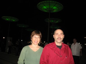 Melodie and Tom at Christmas concert
