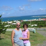 Tom and Mel in St Maartin
