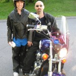 Tom and Mel on Motorcycle