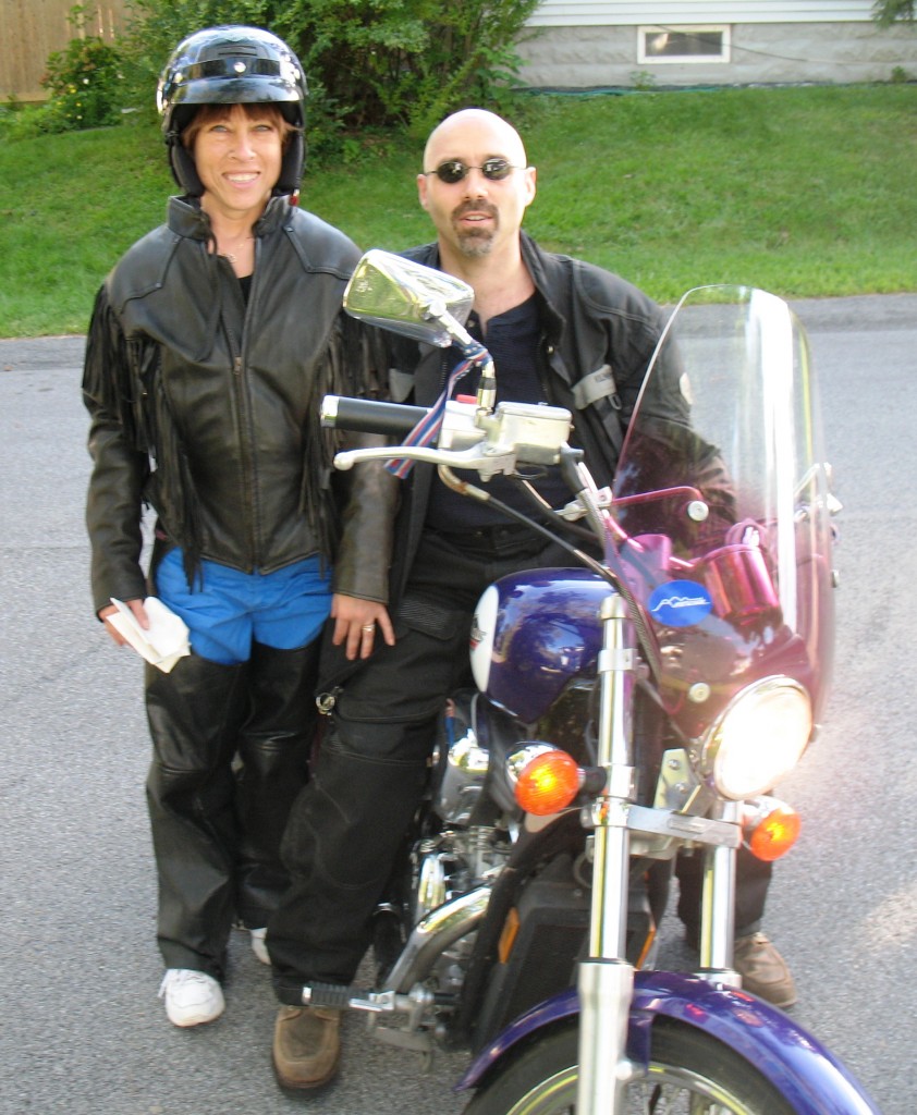 2007 Tom and Mel on Motorcycle